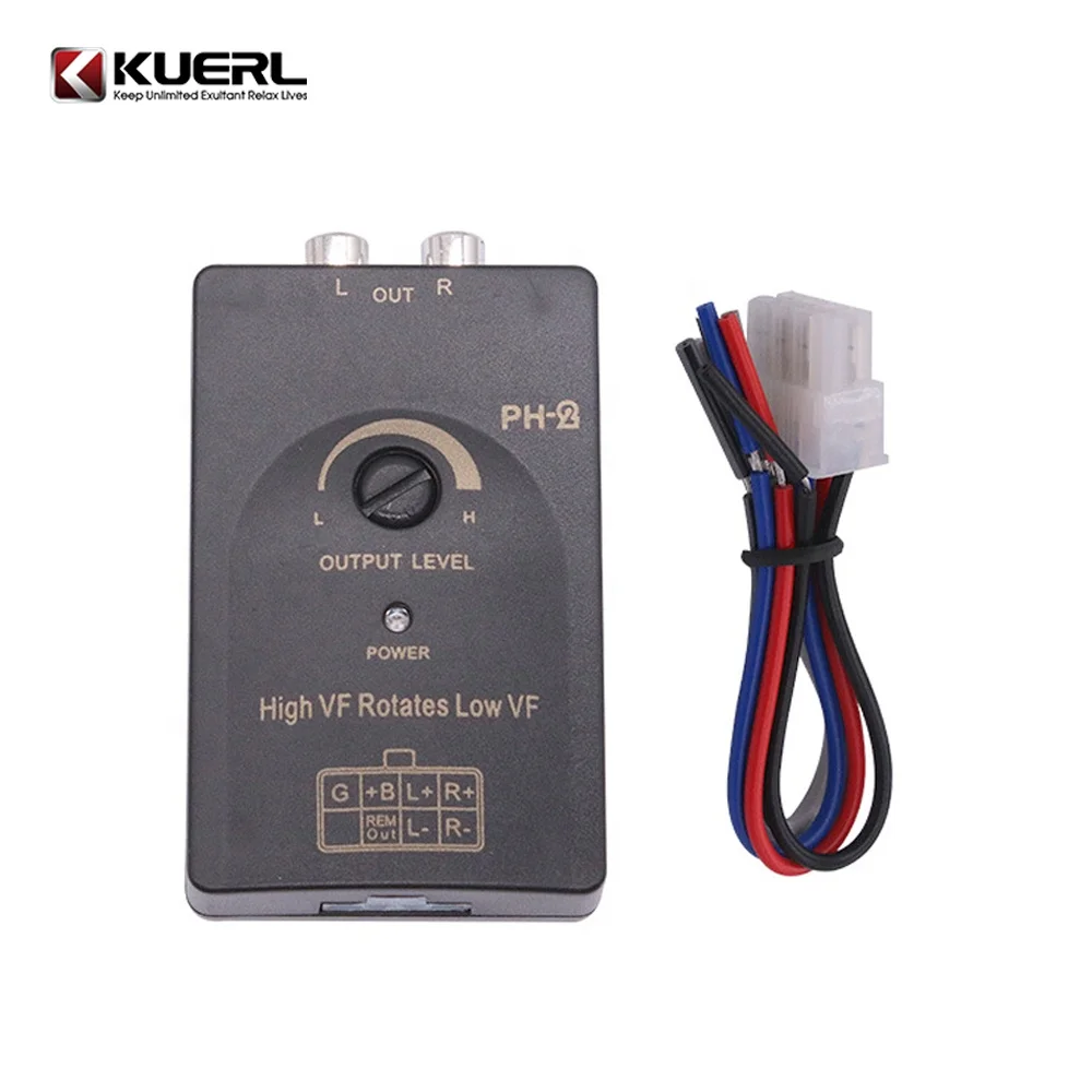 Kuer Wholesale Auto Audio Converter PH-2 with the Delay Function High to Low Converter for Car Audio Accessories
