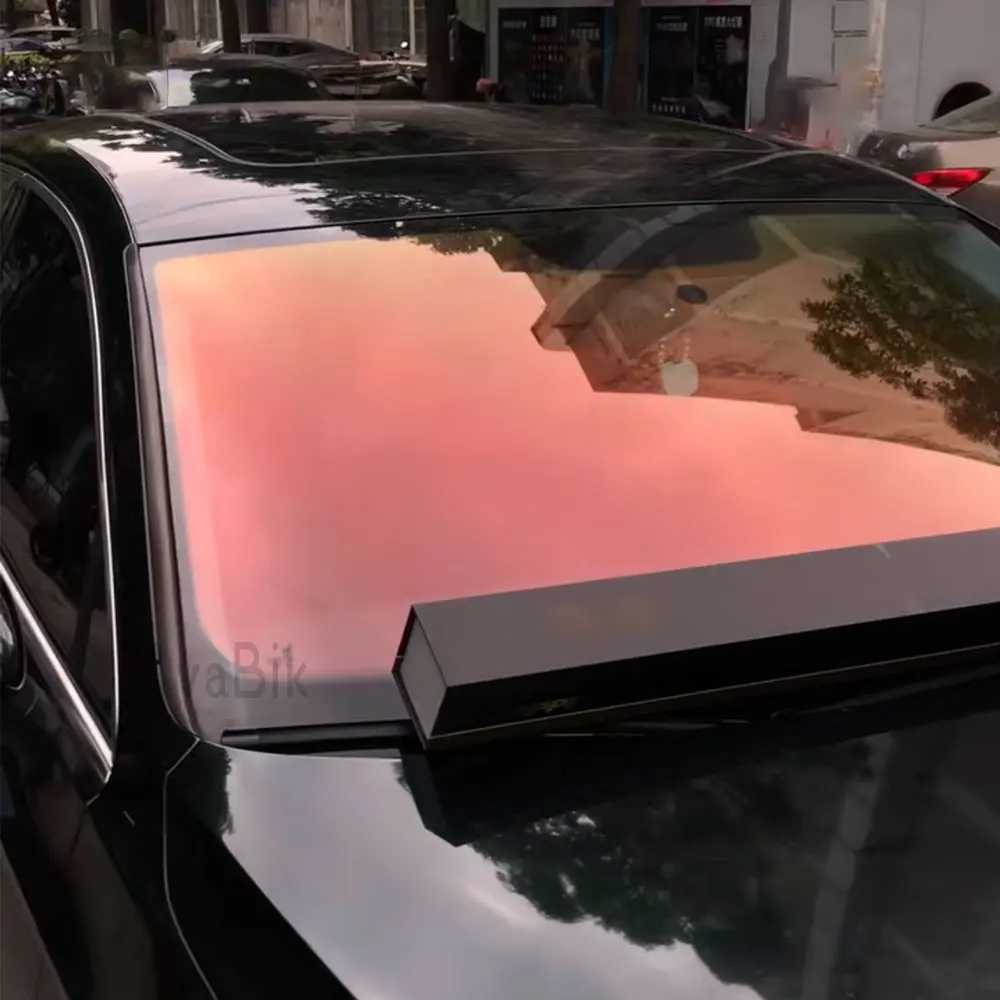 76 x 152cm 85%VLT Ghost Rose Red Chameleon Window Solar Tint Car/house Window Film Auto Glass Sticker 99% UV Proof IR Rejection