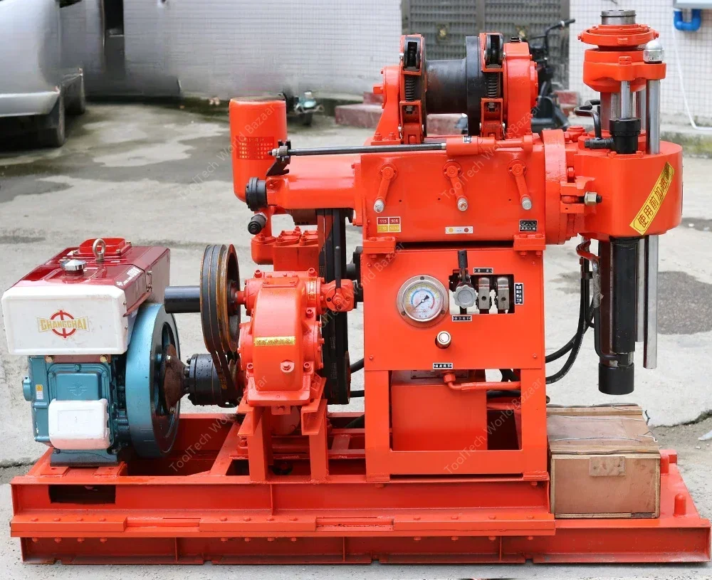 XY-200-160 Mud Pump Drilling Rig, North Exploration Type, Transfer Machine with Water Pump, Coring, Exploration, Water Well