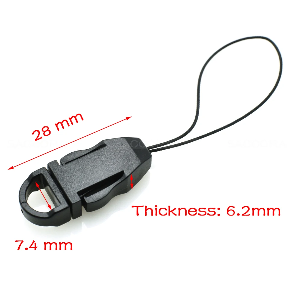 Webbing Size 8mm Detachable Buckle For Lanyard Worker Tag ID Card Holder Lanyard Accessories Mobile phone buckle