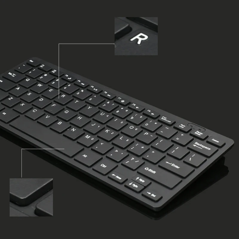 Tastiera USB Ultra Sottile E Silenziosa – Portatile, Plug-and-play, Tasti A Cioccolato – Per Laptop, Tablet, Ufficio E Viaggi