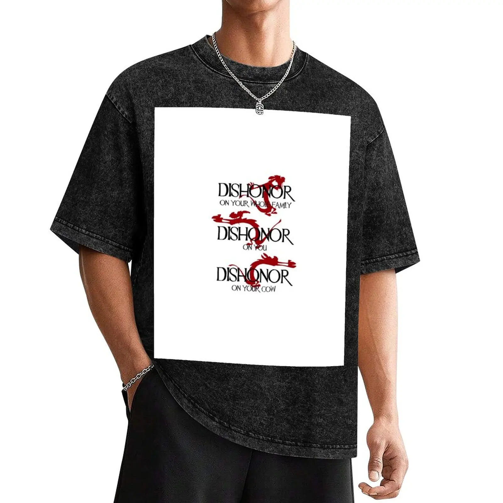 

Mushu Dishonor On You 1 T-Shirt Anime t-shirt oversized korean fashion anime t shirts tshirts for men