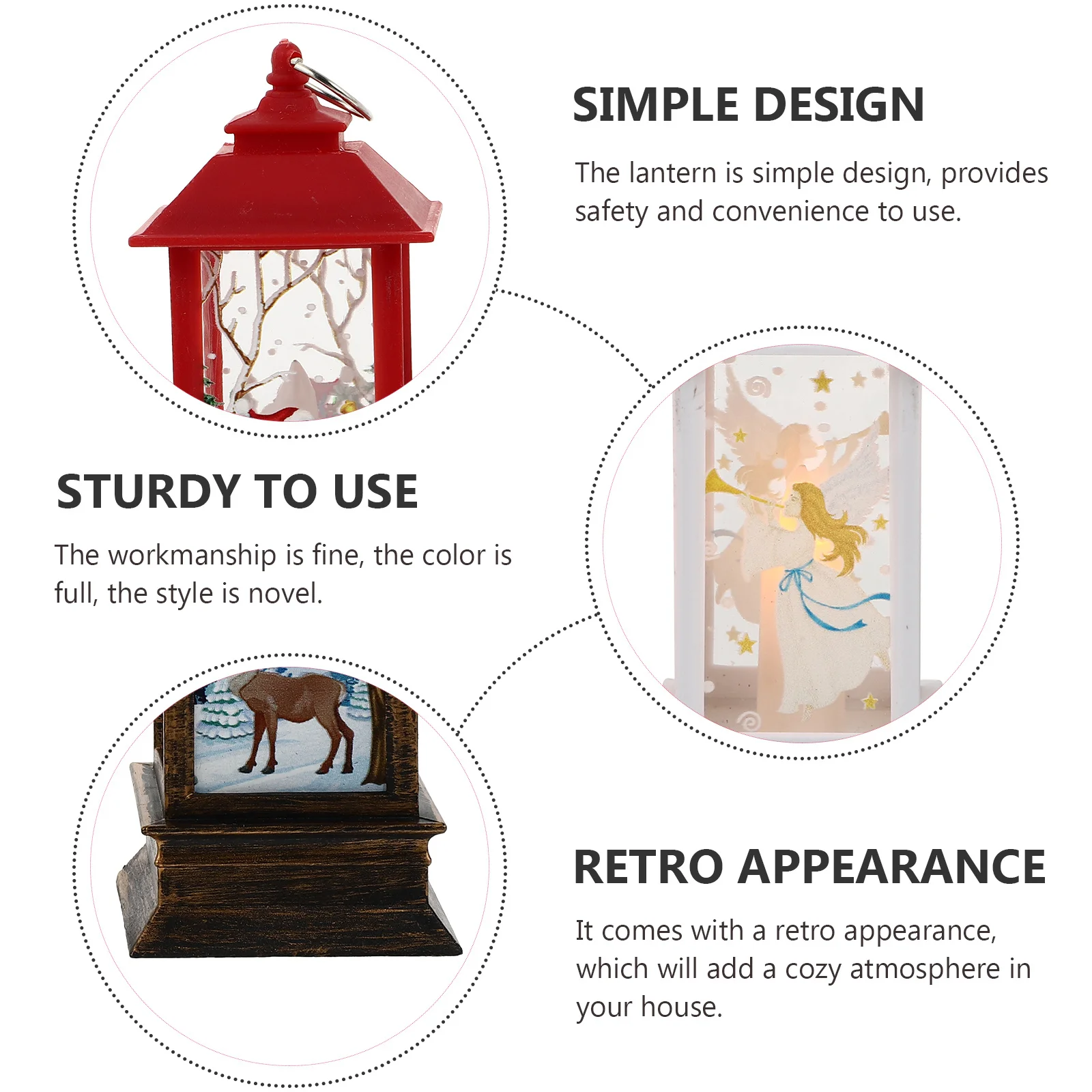 3 個のデスクトップ装飾ライトシンプルで安全なデザインホームオフィス用クリスマスランプ装飾ヴィンテージランプオーナメント LED ライト