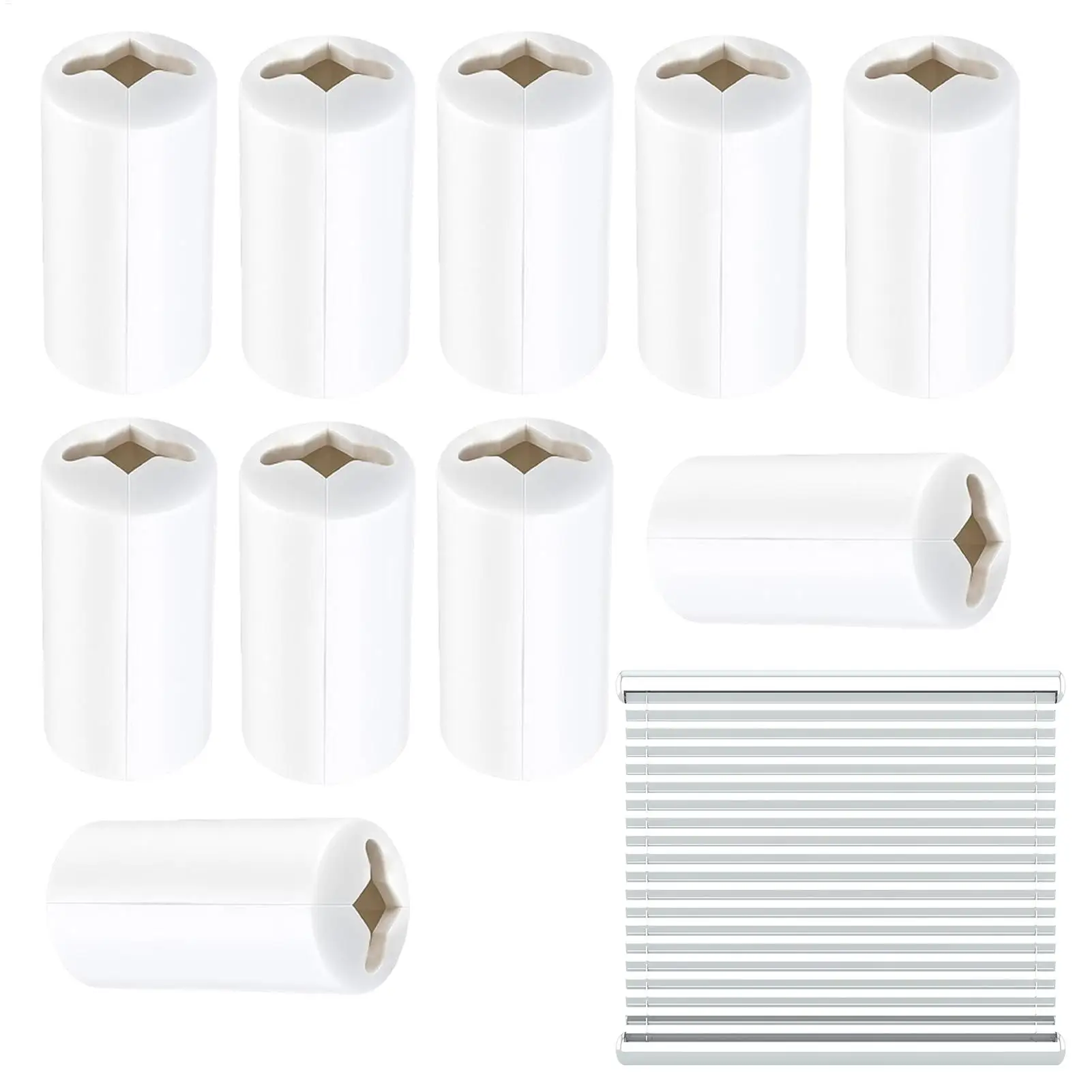 10pcs Blind Cord Safety Condenser Anti Strangulation Blind Cord Tensioner Pull Cord Connector Child Safety for Window Blinds