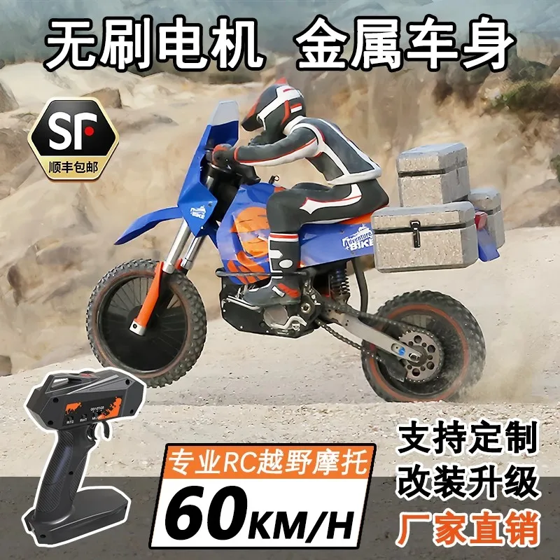 PDracing Remote Control Motorcycle RC Toy Adult Racing Drift Off-Road Brushless RTR Model BSD540