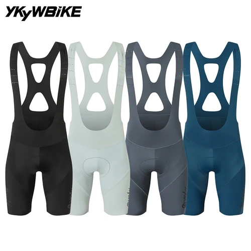 YKYWBIKE hombres ciclismo babero corto Italia interfaz acolchado 7 horas de montar verano bicicleta de carretera Baberos pantalones cortos de bicicleta sin costuras babero