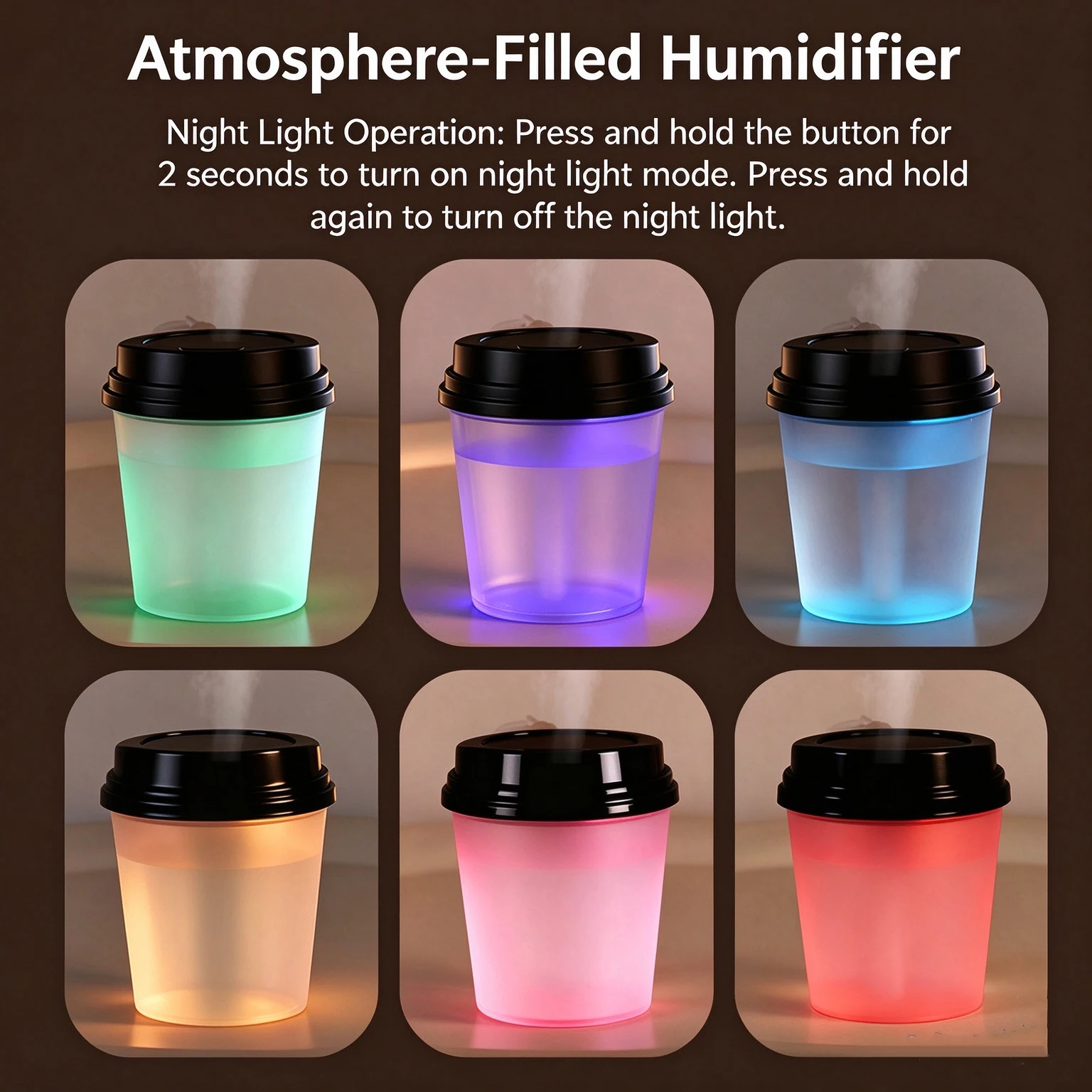 Mini koffiekop luchtbevochtige - Desk Setup Lamp recensie en prijs