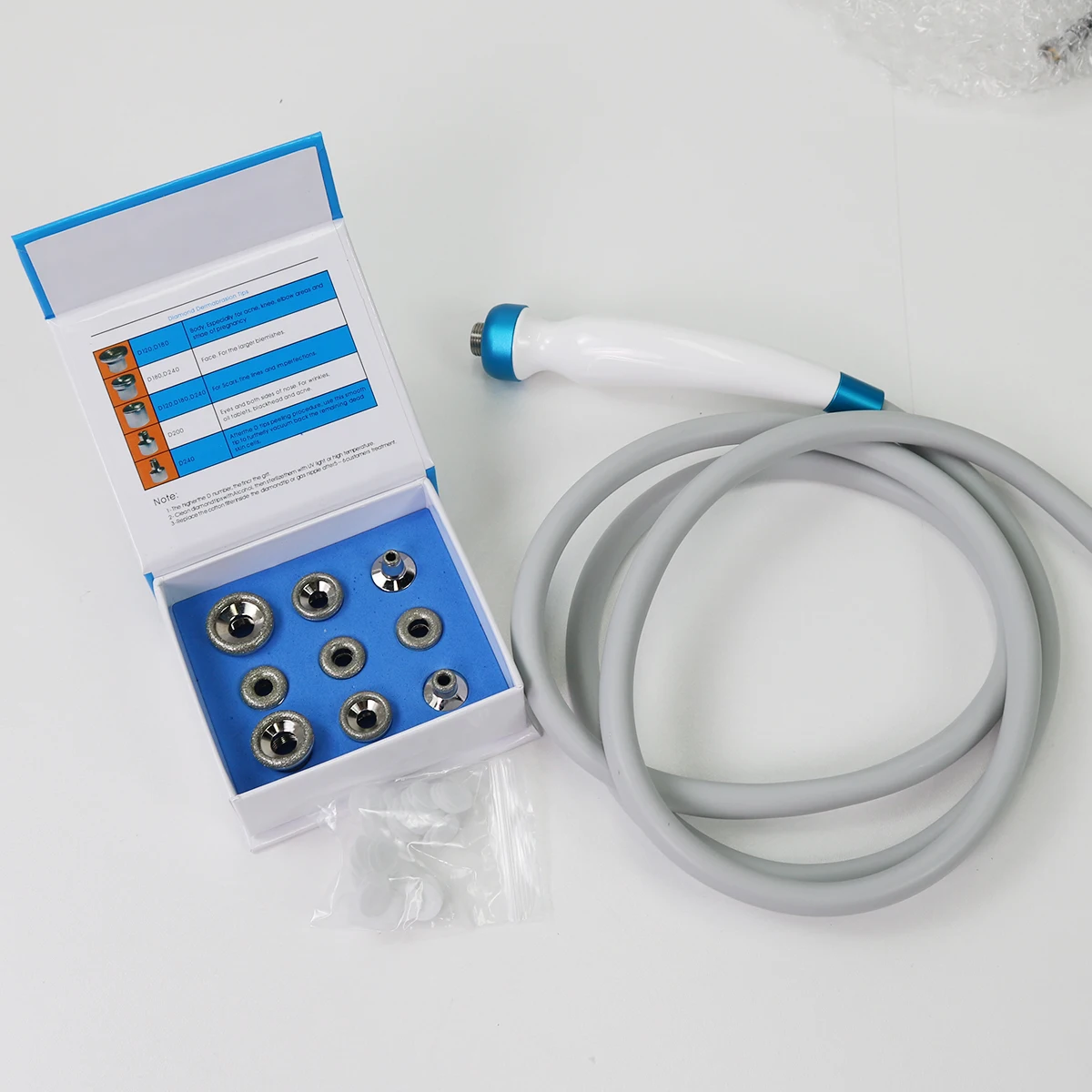 Diamond Microdermabrasion Dermabrasion 3 Wands 9 Tips for Facial Peeling Blackhead Remover Catton Filter Removal Rejuvenation