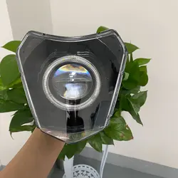 Headlights Motorcycles Round LED Wick New Motocross Headlamp Supermoto Fairing For C SXF MX Dirt Bike Enduro 2019