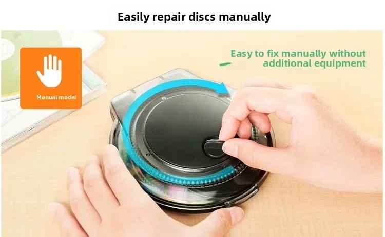 CD DVD Disc Repair Machine, Scratch Removal Polisher for Scratched Discs, Optical Disc Data Recovery Tool for CD DVD