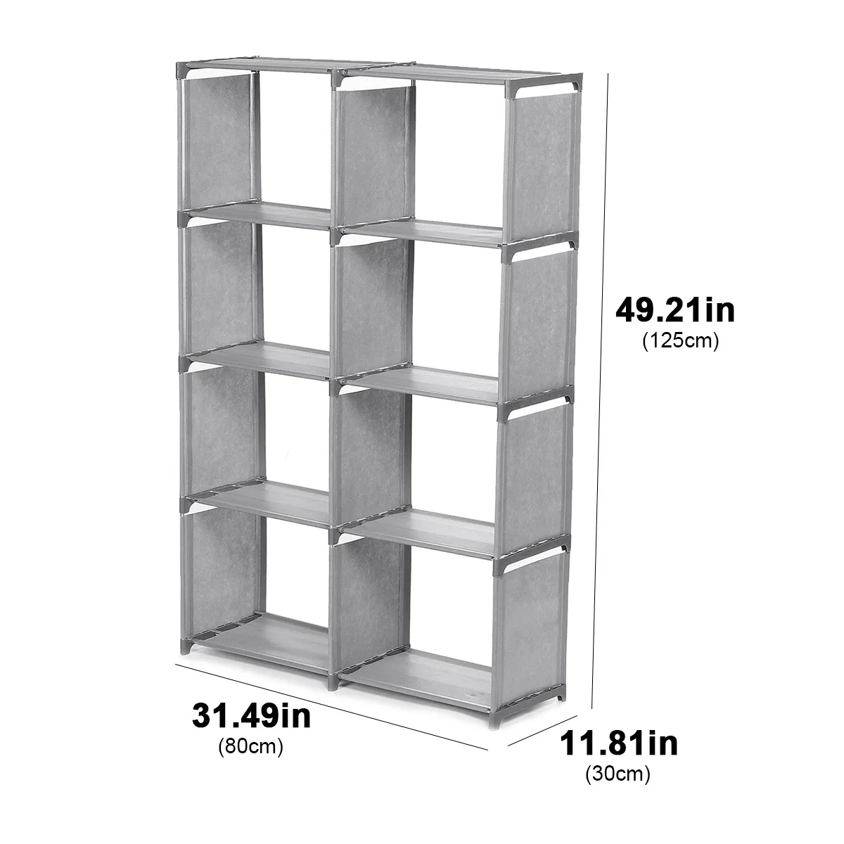 Simple Bookshelf Removable Bookcase Living Room Sundries Storage Holder Lattice Cabinet Home Decor Display Stand Book Shelf