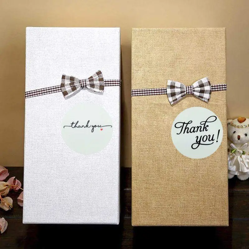 R9JC 500pcs Спасибо наклейки