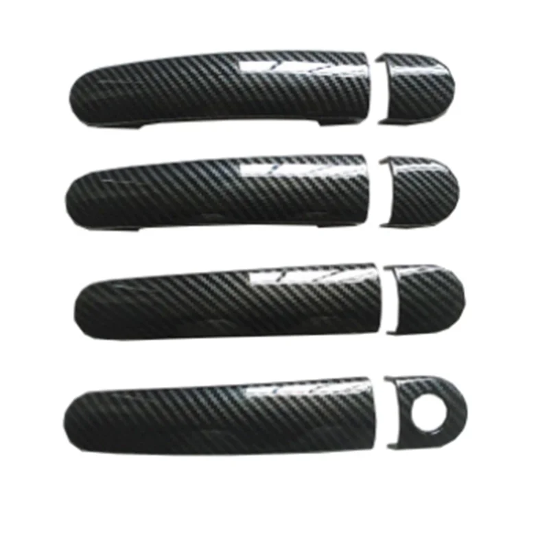 Car Door Handle Cover Plastic Imitation Carbon Fiber Trim for SEAT Leon 1M MK1 1P MK2 Cupra FR Accessories Styling Stickers