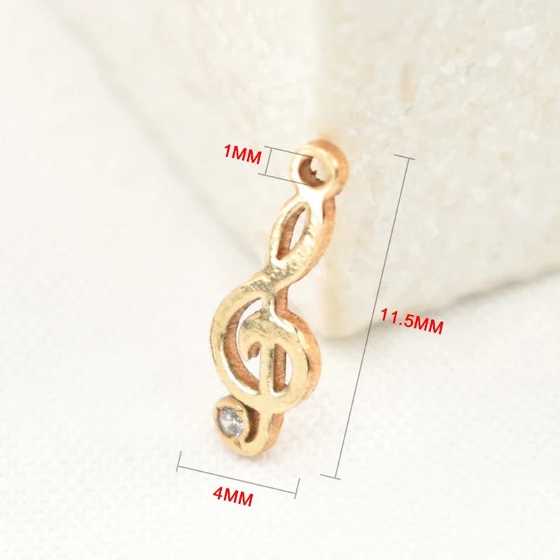 Musical Note Charms 14K Gold Filled Charms Gold Filled Charm For Jewelry Making Supplies Bracelet Charm Necklace Charm