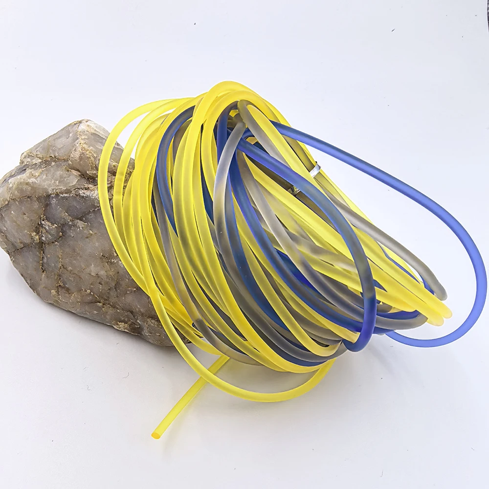 1/5Meters 2MM Clear Color Silicone Rope Rainbow Candy DIY Jewelry Handmade Beaded Necklace Bracelet Accessories String Material