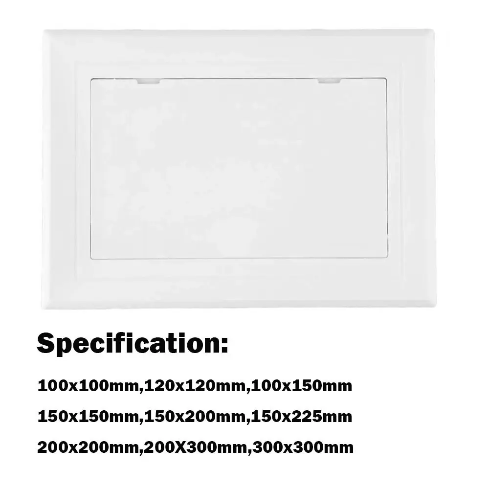 Universal White Access Panel Door Plastic Removable Opening Flap Cover Plate Hinged Access Hatch Doors Wall Ceiling