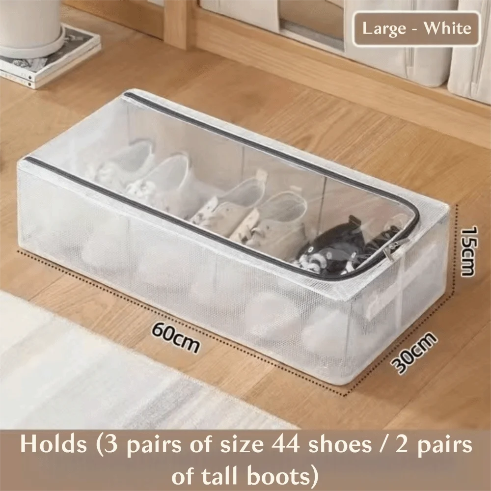 

Коробка для хранения обуви из ПВХ большой емкости, стальной каркас, сортировочная коробка для обуви без установки, пылезащитная складная складная полка для обуви