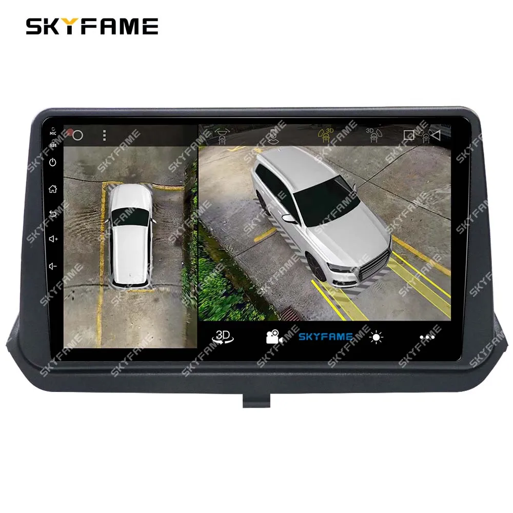 SKYFAME Car Frame Fascia Adapter Android Radio Dash Fitting Panel Kit For Mitsubishi Pajero iO