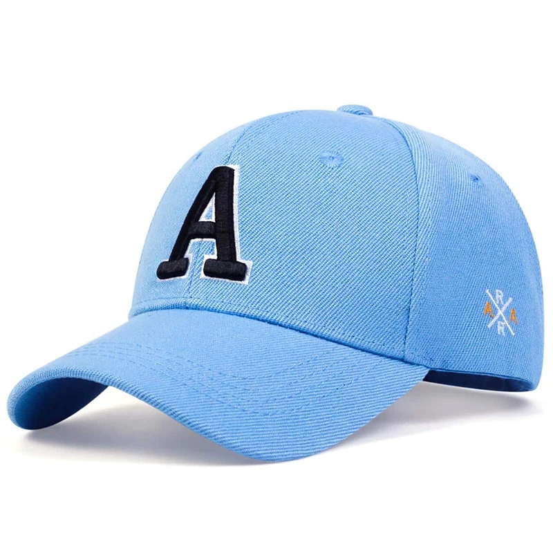 Unisex-Baseballmütze mit Buchstabenstickerei, Frühlings- und Herbst-Snapback-Mütze, verstellbare Freizeitmütze, Sonnenschutzmütze – Detail 9