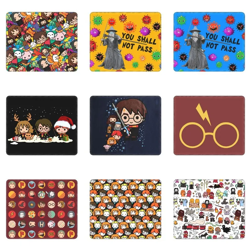 Коврик для мыши Witchcraft и Wizardry, школьный магический коврик для мыши, геймерский коврик для мыши, Нескользящий Резиновый коврик для мыши ведьмы, волшебника, фильма, офиса, компьютера, ноутбука, настольного коврика
