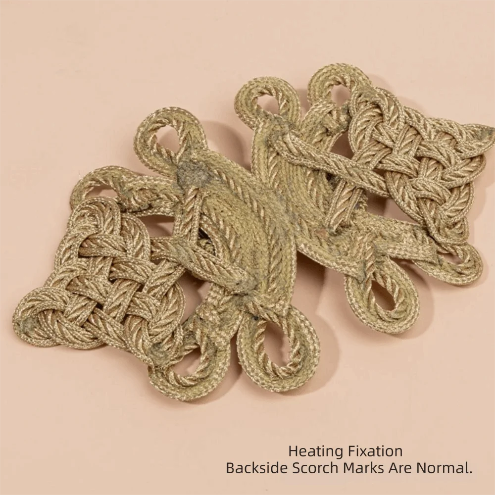 

Golden Chinese Frog Buttons Flower Fastener Knot Style Cheongsam Buttons DIY Sewing Handmade Tang Suit Buttons Cheongsam Making