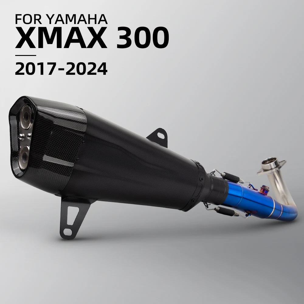 XMAX300 Auspuffanlage für Yamaha XMAX250 Tricity300 XMAX/Tricity 250/300 2017-2024 Motorrad-Auspuffanlagen Roller-Krümmer Schalldämpfer
