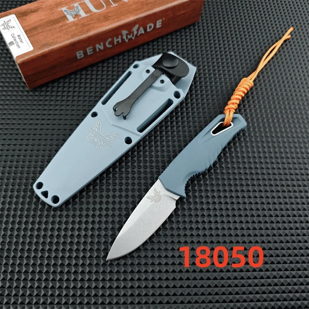 BM Undercurrent 18040 Portable Fixed Knife D2 Blade Blue Nylon Fiber Handle Outdoor Tactical Knife Camping Hunting EDC Multitool