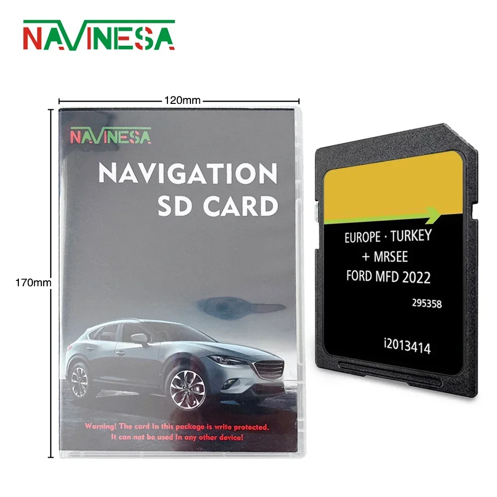 MFD 2022 for Ford FOCUS From 2011 To 2014 Europe CAR Navigation GPS Map SD Mnenory CARD Germany Netherlands Italy