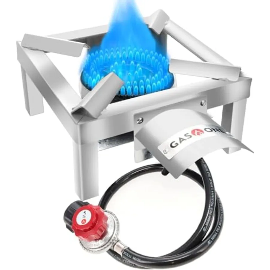 

GasOne Propane - Outdoor Cooking with Heat Shield and Guard Propane Head for Camping Tailgating Seafood Boil Home Brewing - Pat
