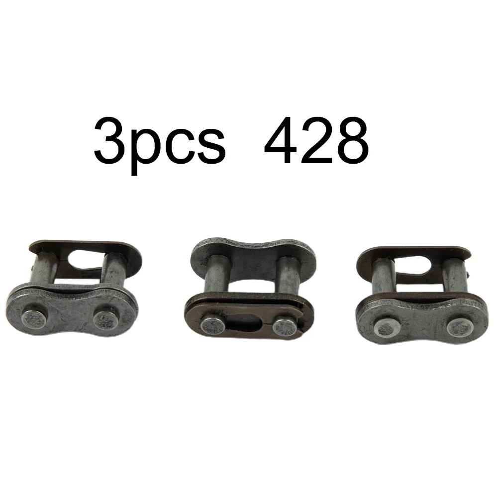 3PCS 428 Chain Master Connecting Link For ATV Motocross Scooter Metal Off-road Vehicle Accessories Other Motor Vehicle Parts