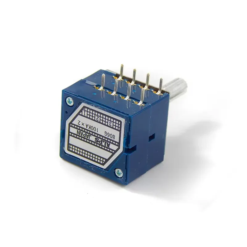 2026Hot 1pc Japan RK27 RH2702 Loudness Control Potentiometer Volume Switch for 50KAX2 100KAX2 8pin LOG Stereo