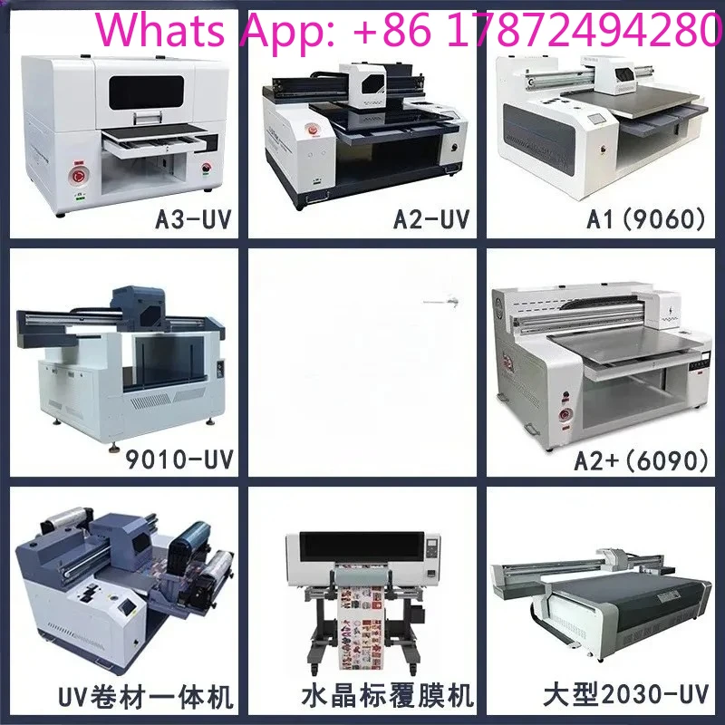 Flatbed 6090uv printer acrylic phone case toy wine bottle cap embossed crystal label painting printing machine
