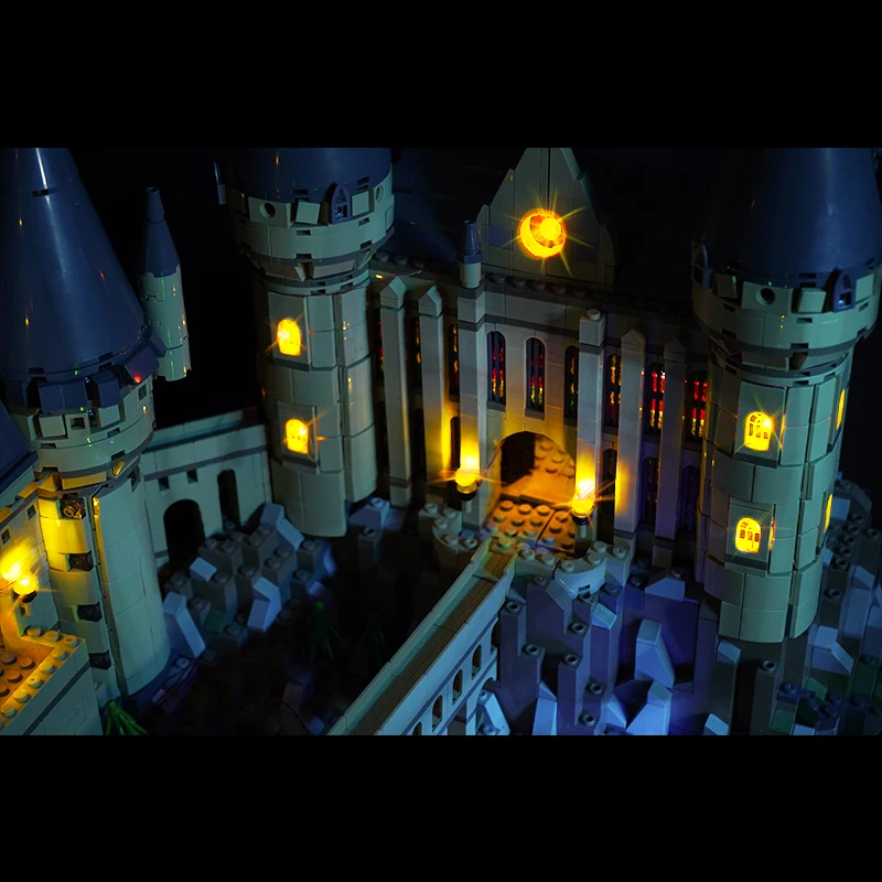 DIY building block lighting LW4001 suitable for 71043 Hogwarts Castle does not include building blocks (only LED light kit)