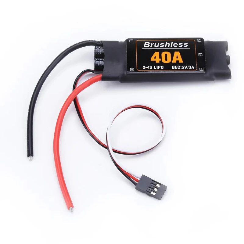 

40A Бесщеточный ESC Дрон Самолеты Запчасти Контроллер скорости Двигатель FPV Квадрокоптер Вертолет