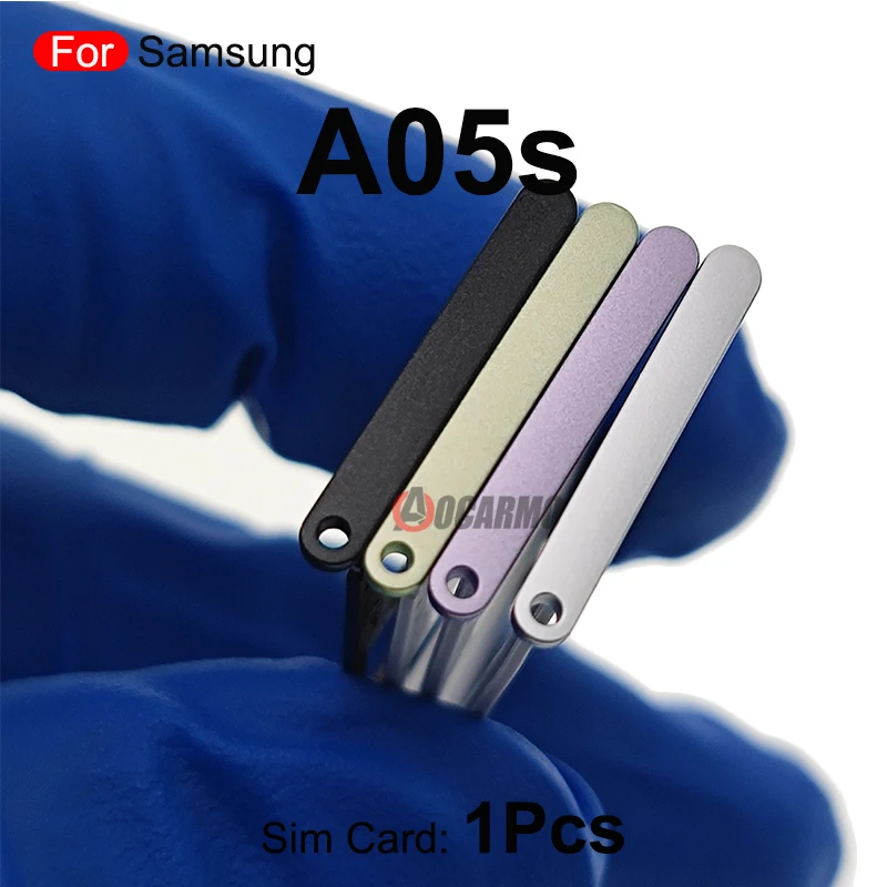 1Pcs Sim Tray For Samsung Galaxy A05 A05S Sim Card Holder Slot Replacement Parts