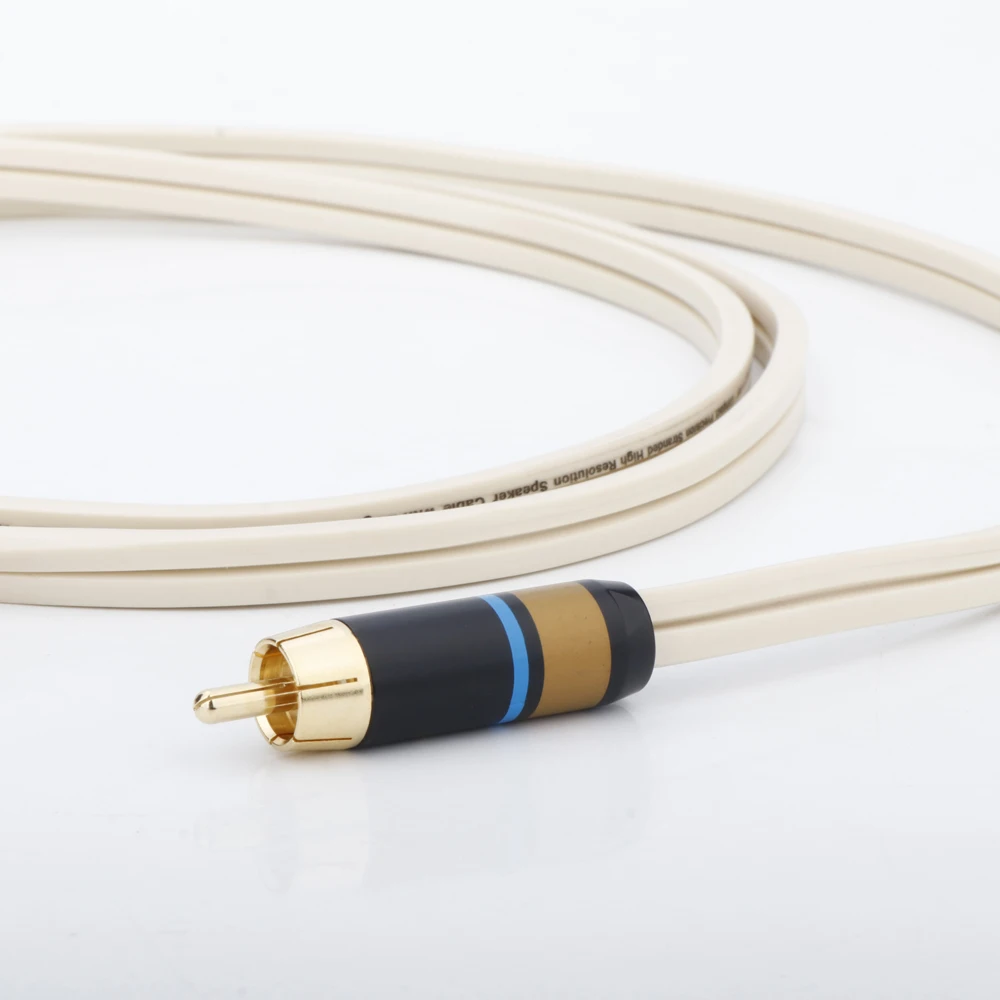 Câble Audio Monster RCA vers Touristants Gels, Prise Spade 2Y, 1m, 2m, 3m, pour Médailles, Soundbox Pad-Woofer, Plaqué Or, 1 Pièce