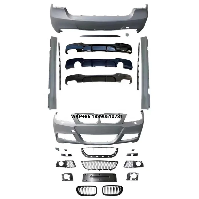 

For 3 Series E90 Accessories M Tech Whole Body Kit for E91 LCI Facelift M Sport E90 Front Bumper E90 Rear Bumper BodyKit