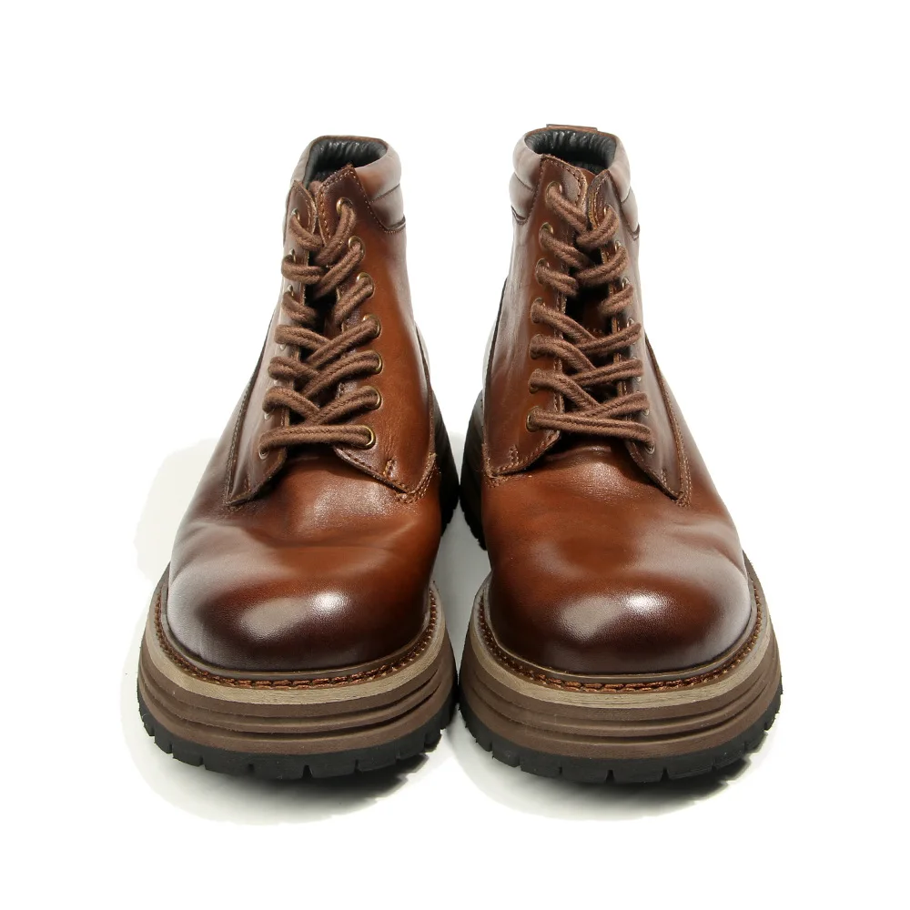 Ankle Boots Chelsea s Autumn Winter Motorcycle Boots All-match Cowhide High Quality Genuine Leather British Retro Men Shoes
