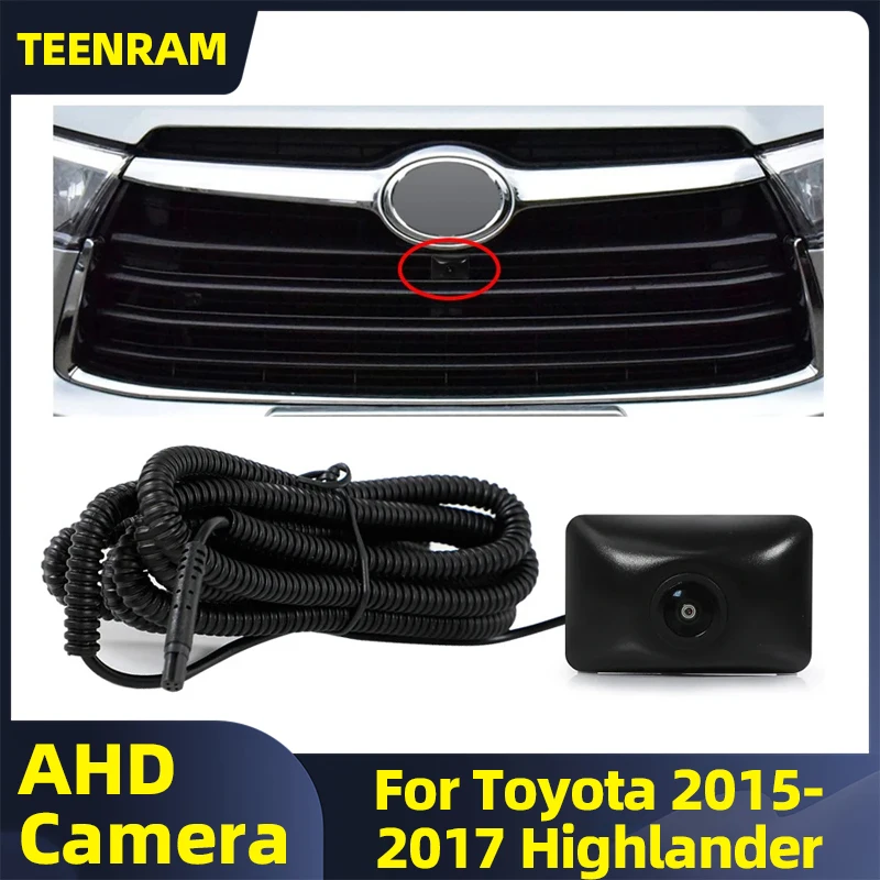 

TEENRAM для Toyota 2015/2016/2017 Highlander Fisheye стеклянные линзы AHD 1080P водонепроницаемые ночного видения 150 ° Камера переднего вида автомобиля