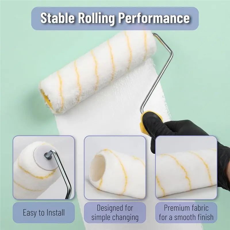 ABZL Paint Roller Set 9-Inch-Size Wall Painting Tool Kit-New