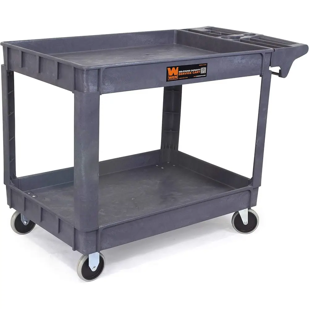 500-Pound acity 46 By 25.5-Inch Extra Wide Service Utility Cart