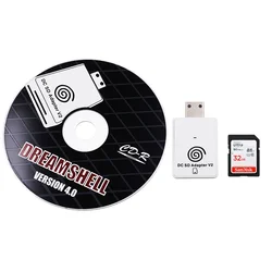 Для Sega Dreamcast SD кардридер адаптер w/CD DreamShell загрузчик обновление SD TF кардридер конвертер для Sega Dreamcast VMU