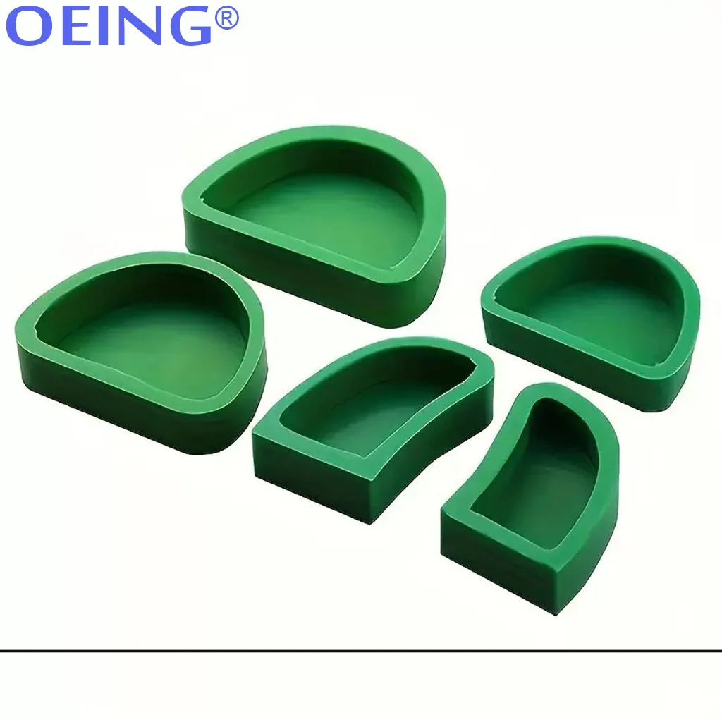 5Pcs Dental Lab Silicone Plaster Model Dental Plaster Model Base Molds On Stone Model Work