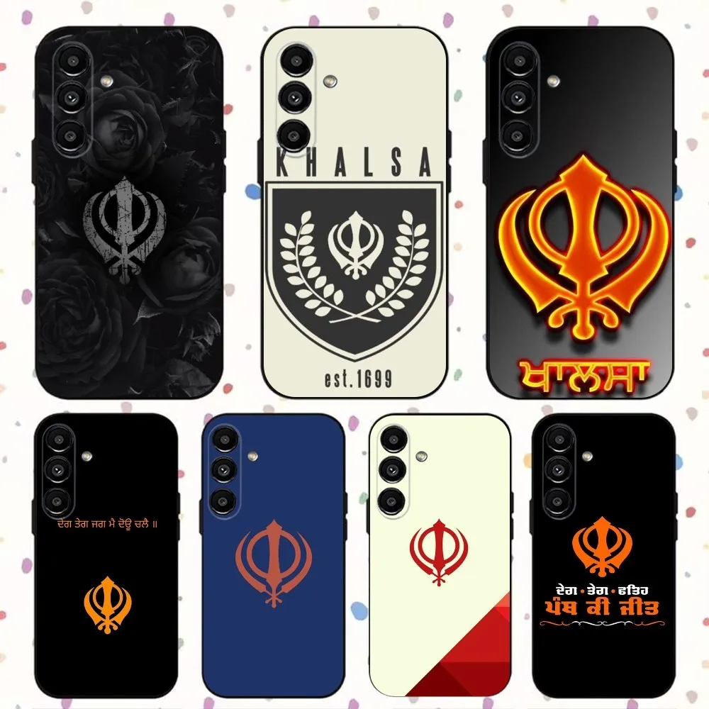 Sikhism Khanda  Phone Case For Samsung S24,S21,S22,S23,S30,Ultra,S20,Plus,Fe,Lite,Note,10,9,5G Black Soft Cover