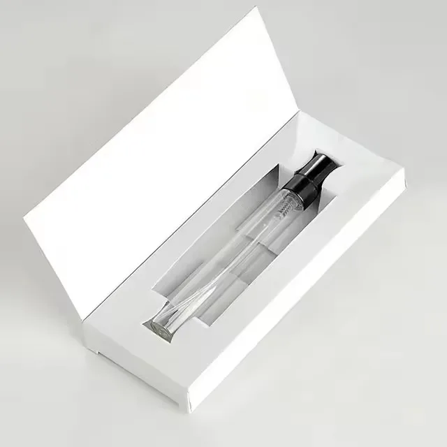 50 stks 10 ML Parfumflesje Met Aanpasbare Logo Papieren Dozen Lege Verstuiver Spray Glazen Parfumflesje
