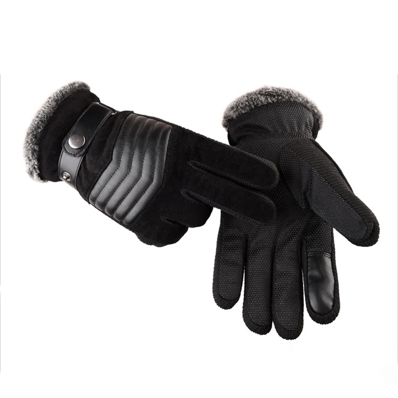 Winter Gloves Thickened Thermal Gloves Coldproof Warm Running Gloves Anti-cold Padded Mitten Road Bike Cycling Gloves For Unisex