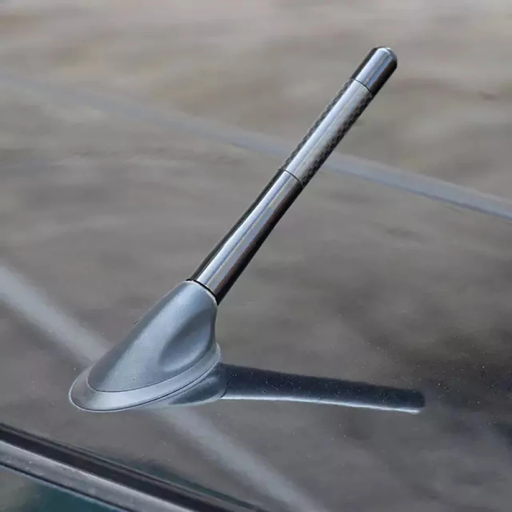 1 SZTUK Aluminiowy maszt antenowy z włókna węglowego do BMW do Ford Focus do Citroen do Toyota do Dodge Antena samochodowa Stylizacja samochodu — zdjęcie 6