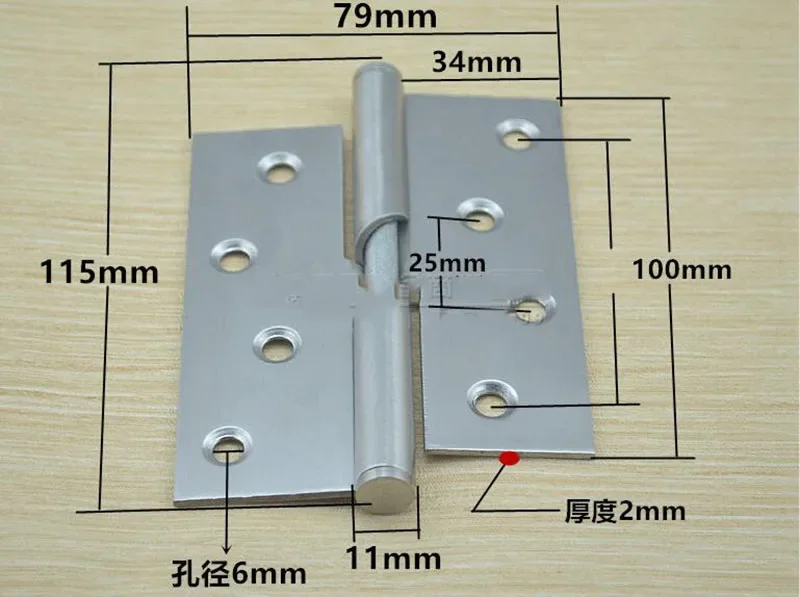 4 inch stainless steel lift hinge toilet partition wooden door auto back self-closing hinge X4