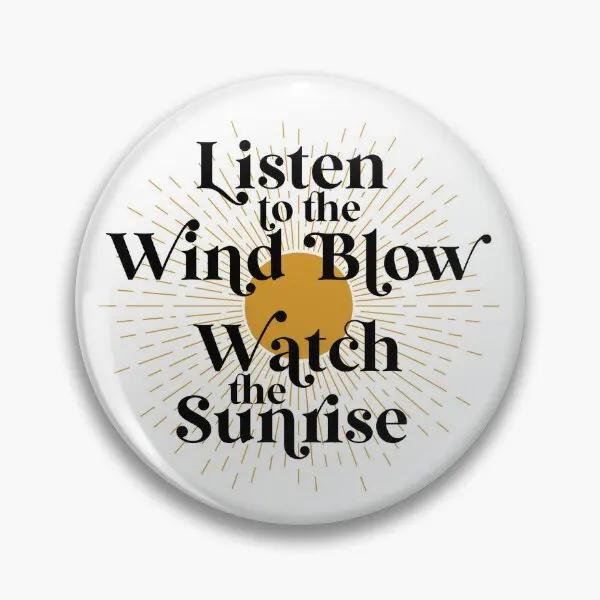 Fleetwood Mac Listen To The Wind Blow  Soft Button Pin Cartoon Cute Hat Lapel Pin Funny Decor Fashion Gift Creative Brooch