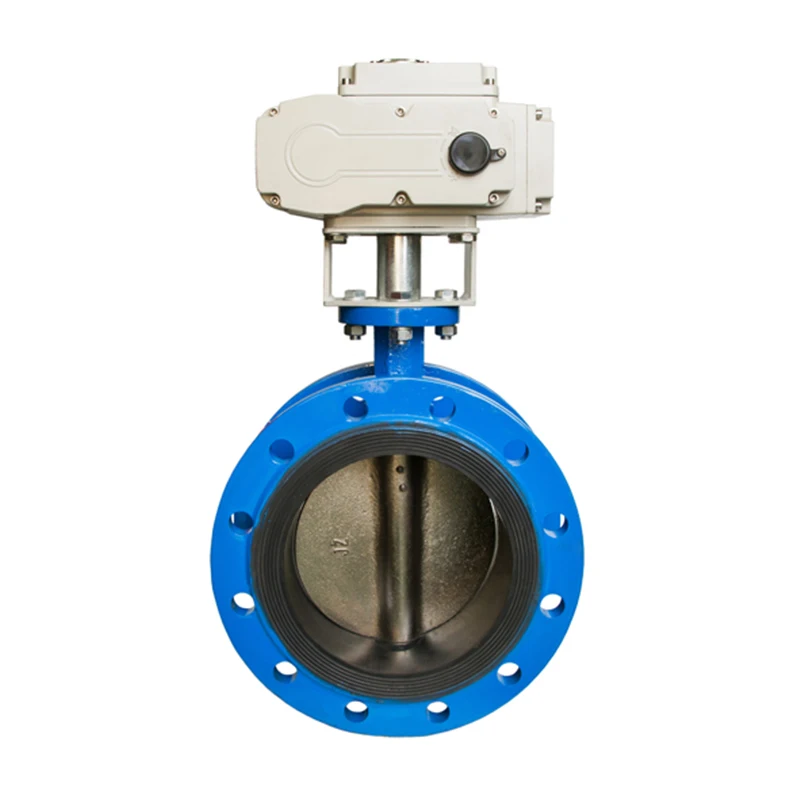 Dn150 Seat Carbon steel Motorized Butterfly Valve Exhaust Water Flow Control Flanged Electrical Butterfly Valve